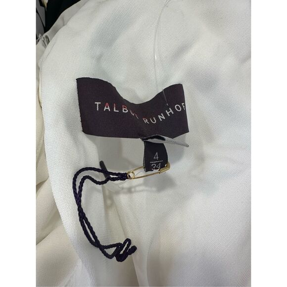 TALBOT RUNHOF Asymmetric two-tone crepe gown SIZE US4 $2295 - Picture 8 of 9